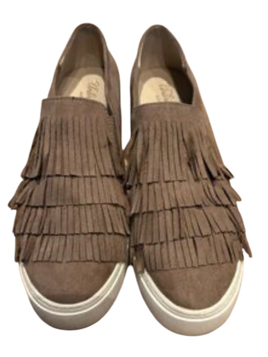 Ariat Shoes - Ariat Unbridled Brown Suede Fringe Slip-On Sneakers